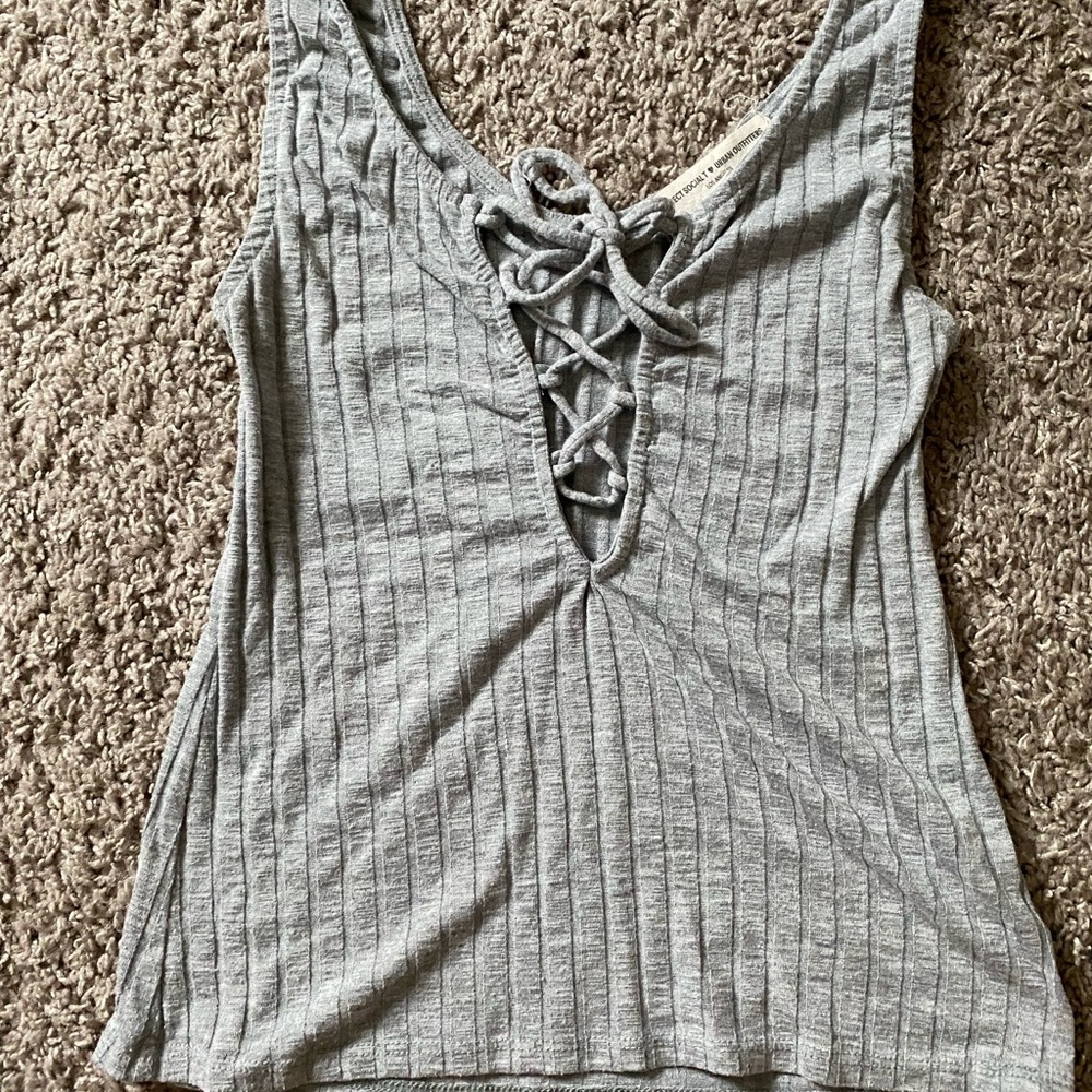 Urban outfitters lace up top